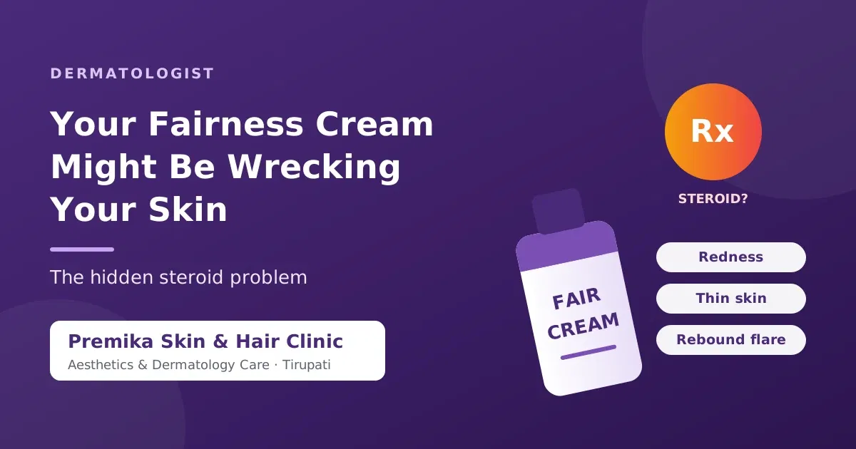 Fairness cream and the hidden steroid problem: redness, thin skin and rebound flare