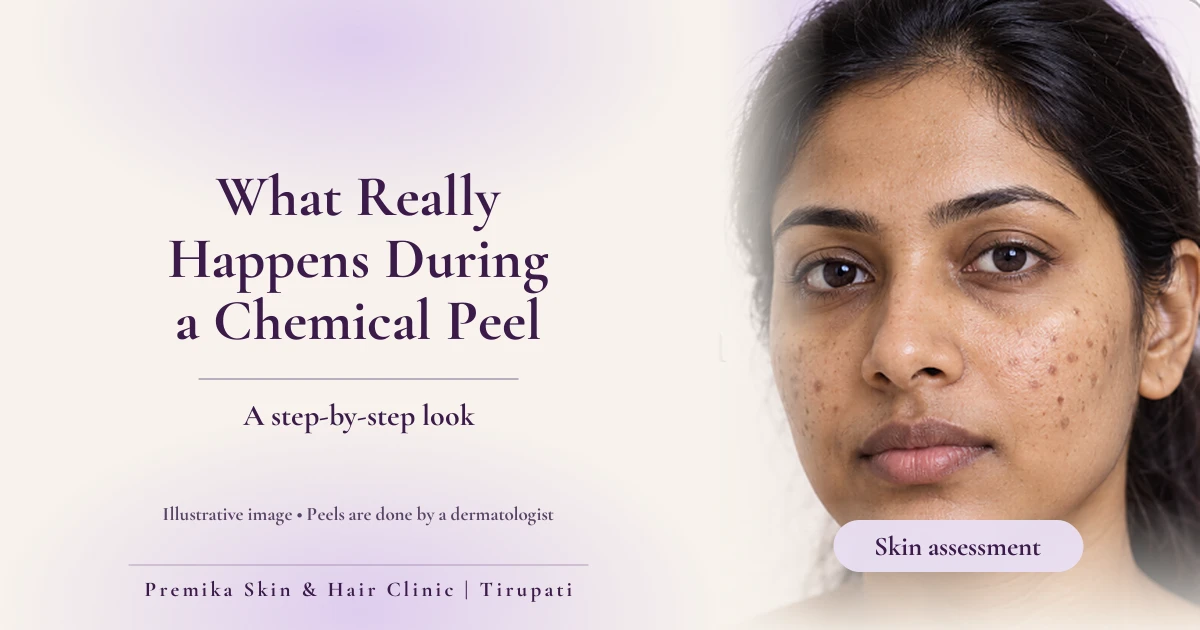 What really happens during a chemical peel: a skin assessment before treatment